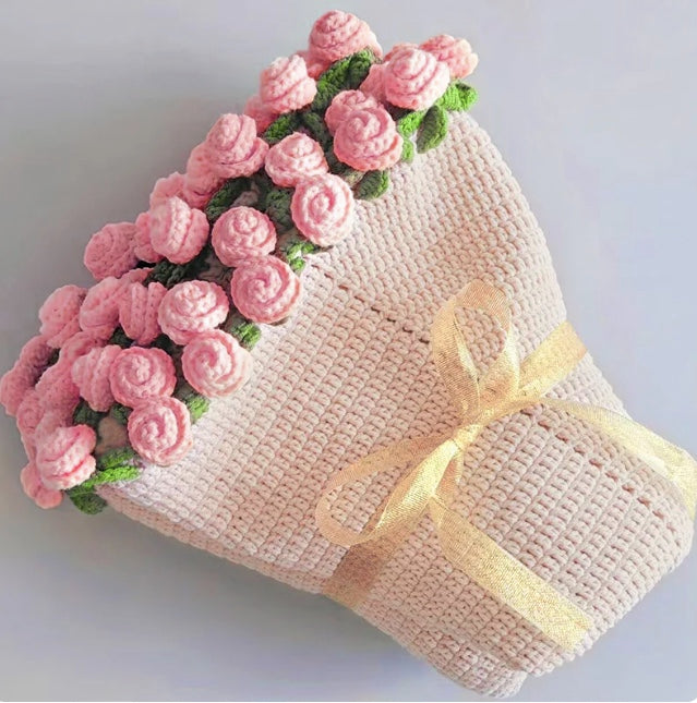 Handmade Crochet Bouquet Blanket
