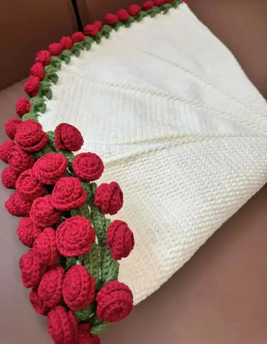 Handmade Crochet Bouquet Blanket
