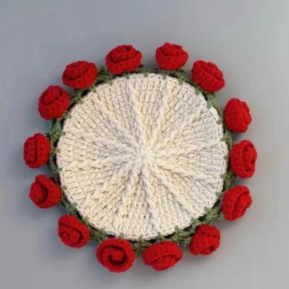 Hand-knitted Crochet Coasters