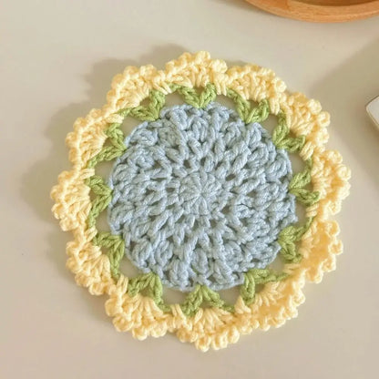 Hand-knitted Crochet Coasters