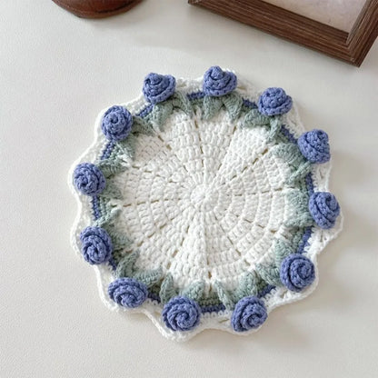 Hand-knitted Crochet Coasters