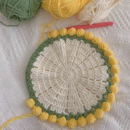 Hand-knitted Crochet Coasters